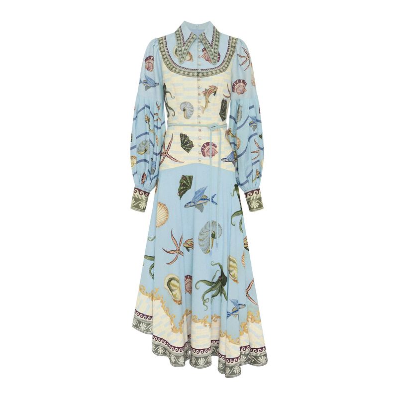 ALÉMAIS Bath House Shirtdress image number 2