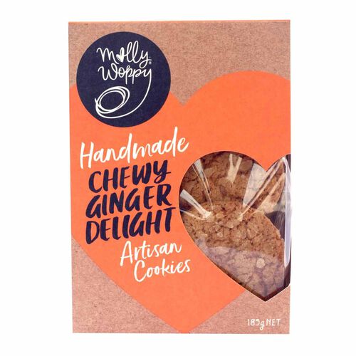 Molly Woppy Chewy Ginger Delight Cookies 185g