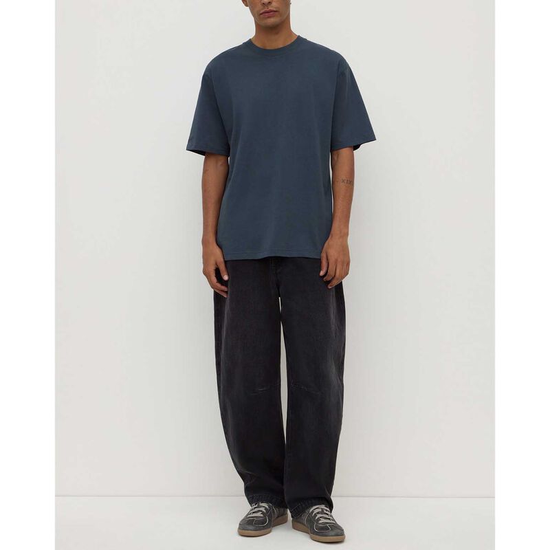 Assembly Label Knox Organic Oversized Tee Harbour image number 3