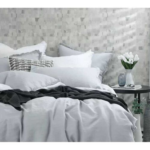 MM Linen Laundered Linen Tassel Pillowcover Set