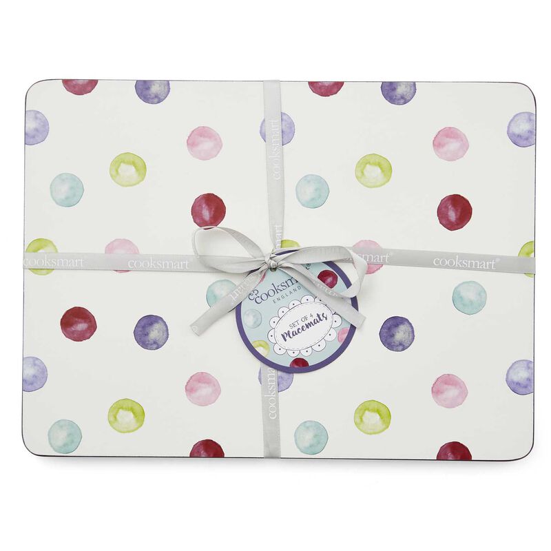 Cooksmart Spotty Dotty Set Of 4 Placemats image number 1