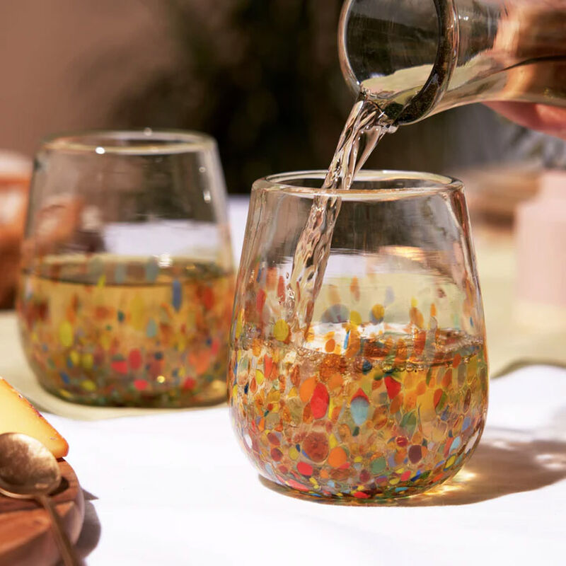 Twine Artistico Recycled Stemless Wine Glass Set image number 1