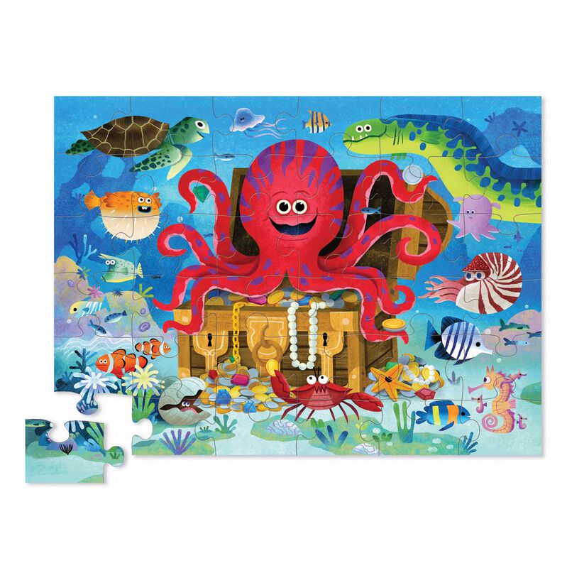 Crocodile Creek 36Pc Floor Puzzle - Octopus Treasure image number 1