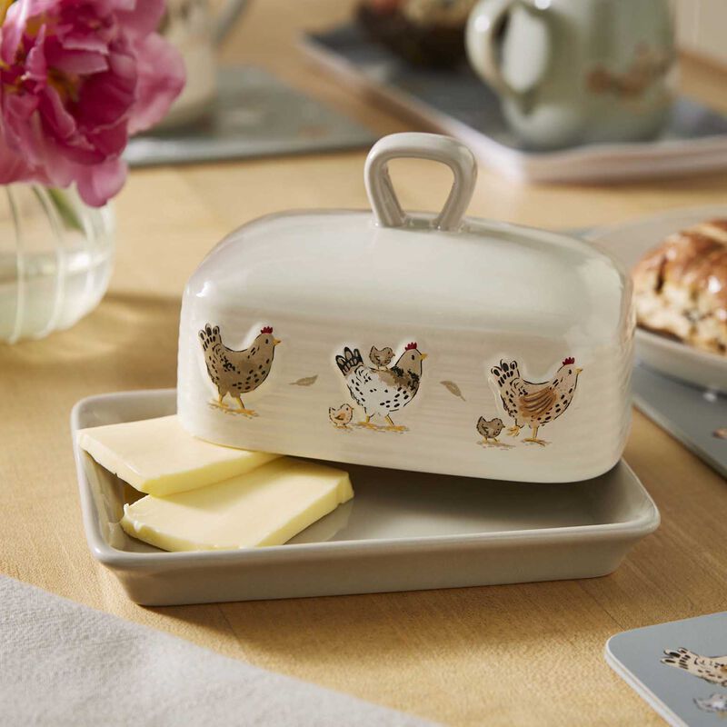 Cooksmart Hen House Lane Butter Dish image number 3