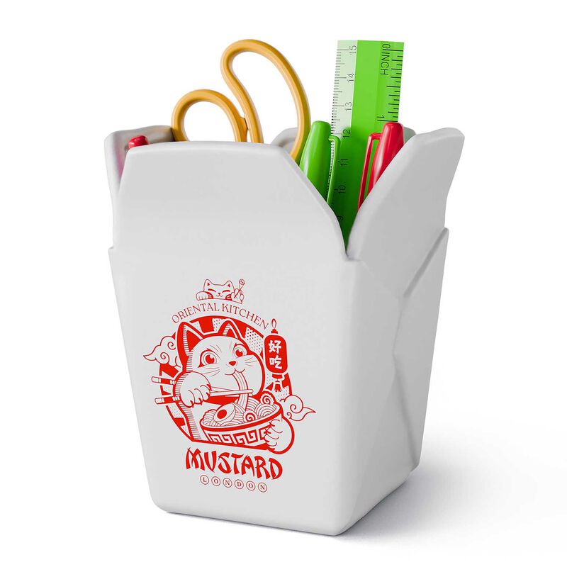 Mustard Takeaway Pen Pot image number 1