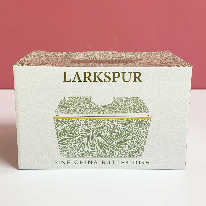 Dyme Bone China Butter Dish - Larkspur image number 2