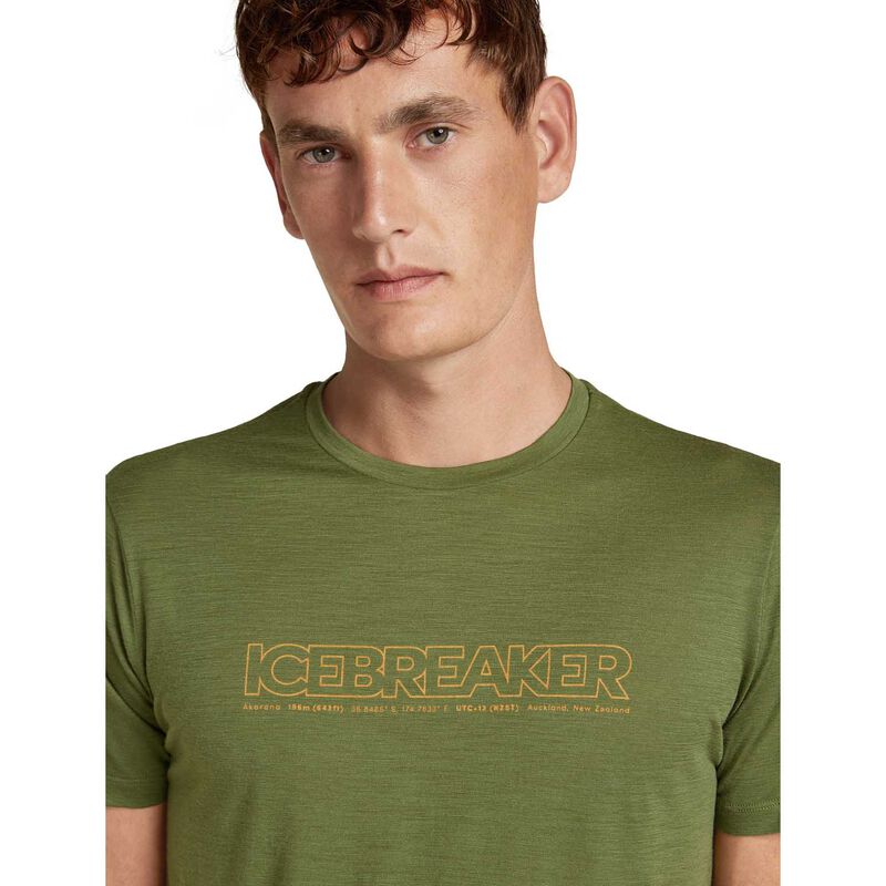 Icebreaker M Merino 150 Tech Lite SS Tee IB Coordinates image number 2