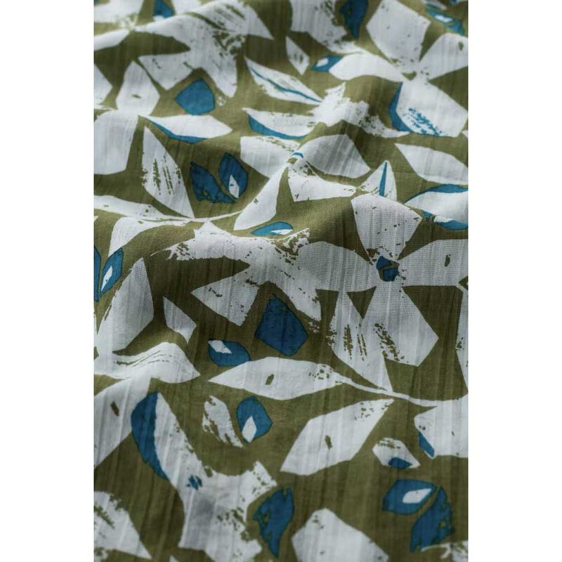 Seasalt Cornwall Summer Circle Scarf Headland Collage Dark Citron image number 2