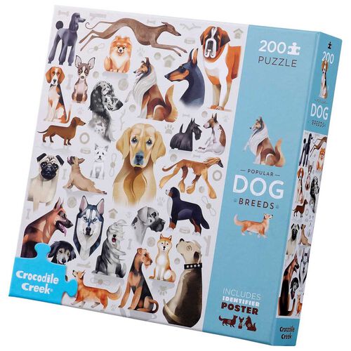 Crocodile Creek Dog Breeds Animals Puzzle 200pc