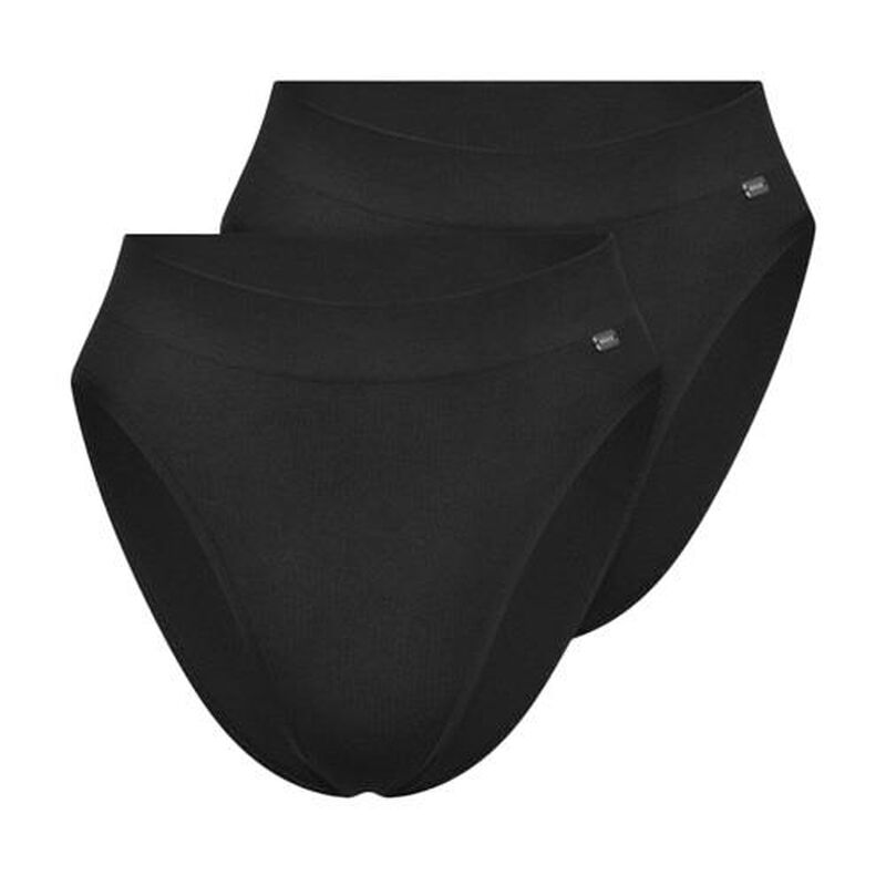 Elle 2 Pack Rib High Waisted Brief image number 0