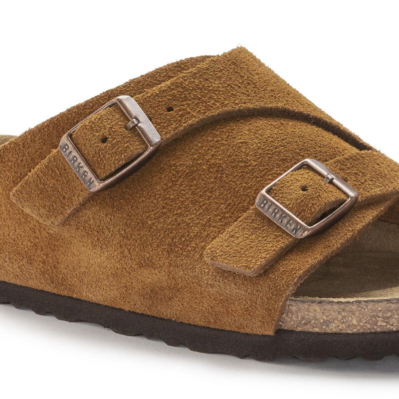 Birkenstock Zürich Suede Mink Regular Width Sandal image number 2