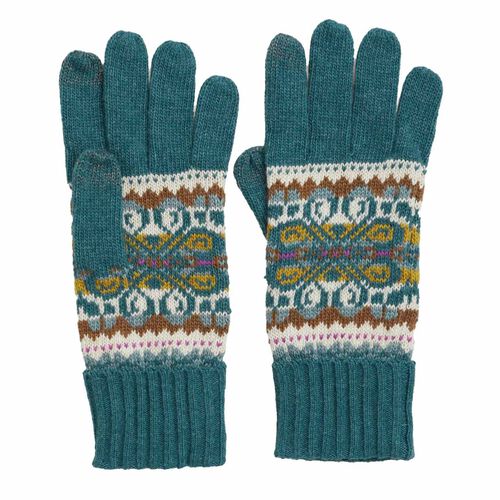 Seasalt Cornwall Very Clever Gloves Goldfinch Dusky Jade Multi