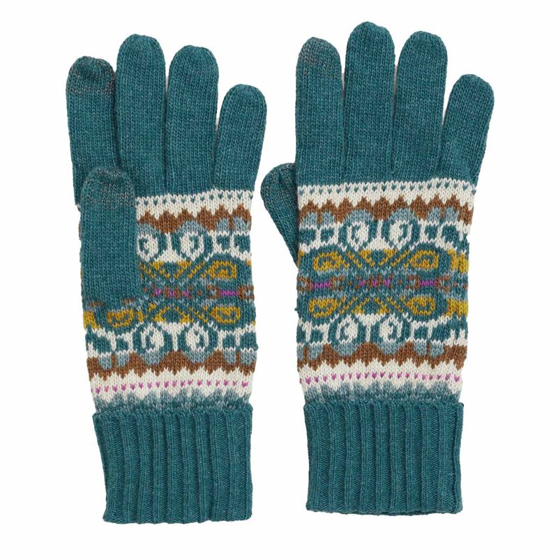Seasalt Cornwall Very Clever Gloves Goldfinch Dusky Jade Multi image number 0