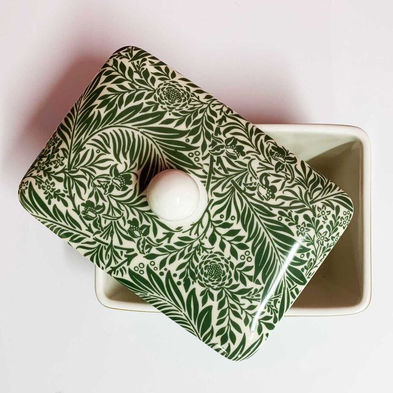 Dyme Bone China Butter Dish - Larkspur image number 1