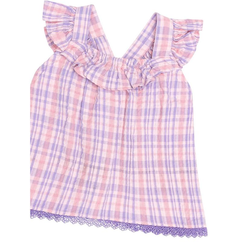 Huxbaby Tropical Check Tie Top 1-2Y image number 2