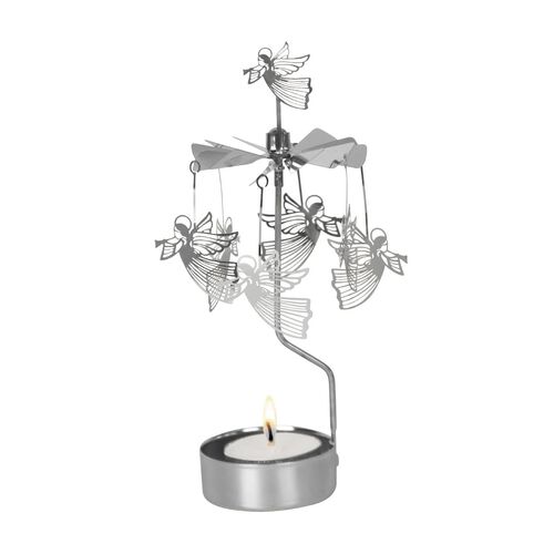 Pluto Produkter Candle Chime Flying Angel Silver