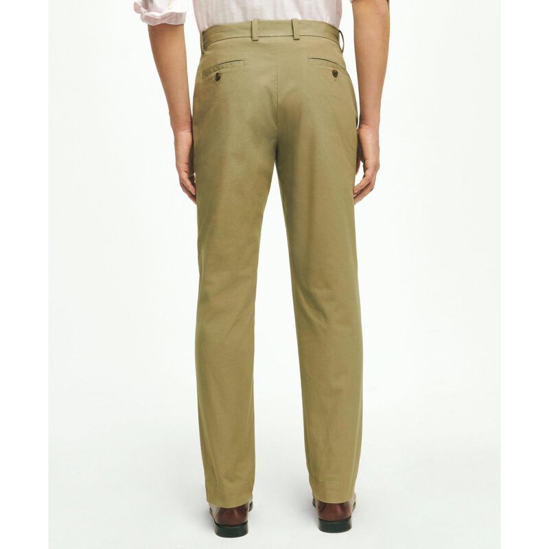 Brooks Brothers Slim Fit Canvas Poplin Chinos In Supima Cotton image number 1