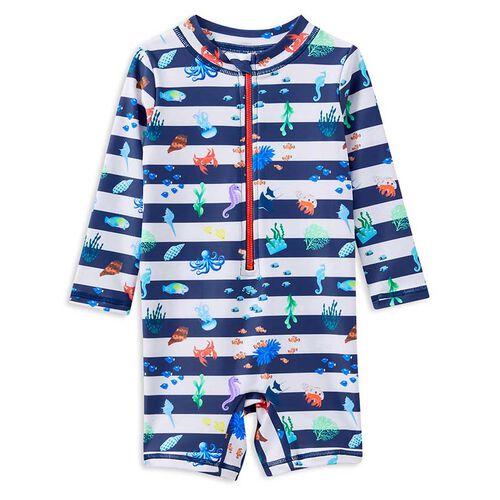 Milky Marine Long Sleeve Swimsuit