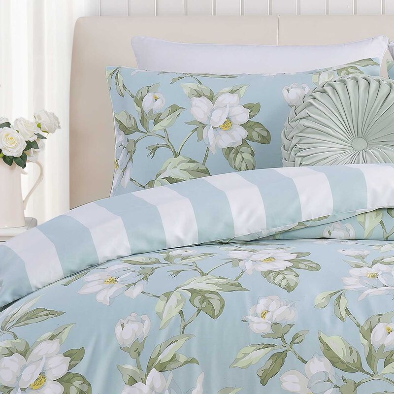 Laura Ashley Magnolia Lille Stripe Quilt Cover Set image number 2
