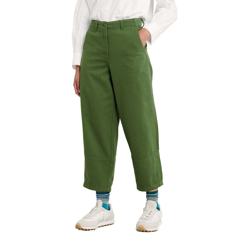 Seasalt Cornwall Painted Forms Trouser Forest Green image number 0