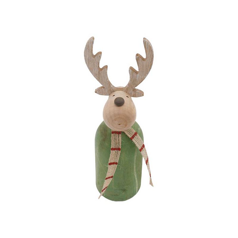 Flower Systems Green Wooden Reindeer Small image number 0