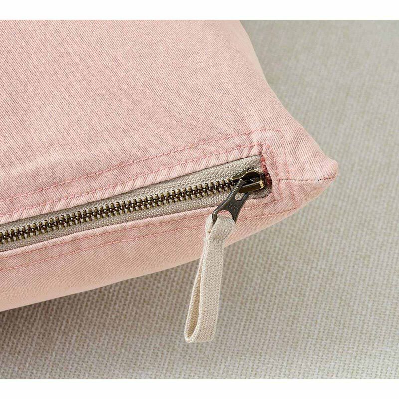 Pottery Barn Sunwashed Twill Cushion Cover 56cm Blush image number 1
