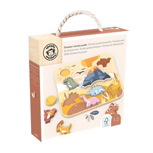 Speedy Monkey Dinosaur Chunky Puzzle