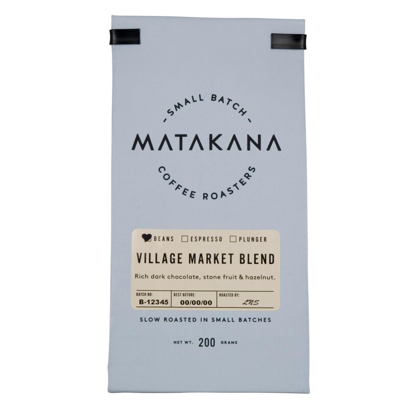 Matakana Coffee Roasters Village Blend Beans 200g image number 0