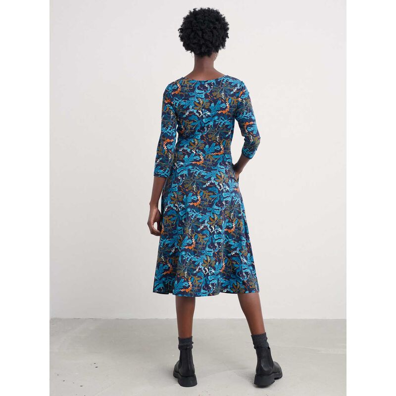 Seasalt Cornwall April Dress Floating Fronds Maritime image number 1