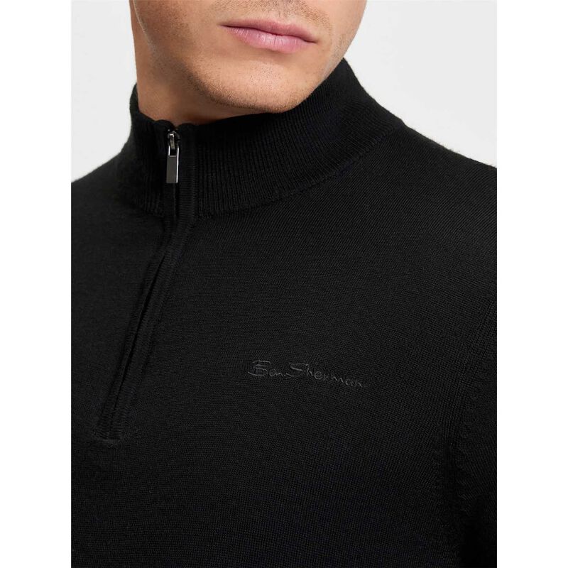 Ben Sherman Merino Half Zip image number 2