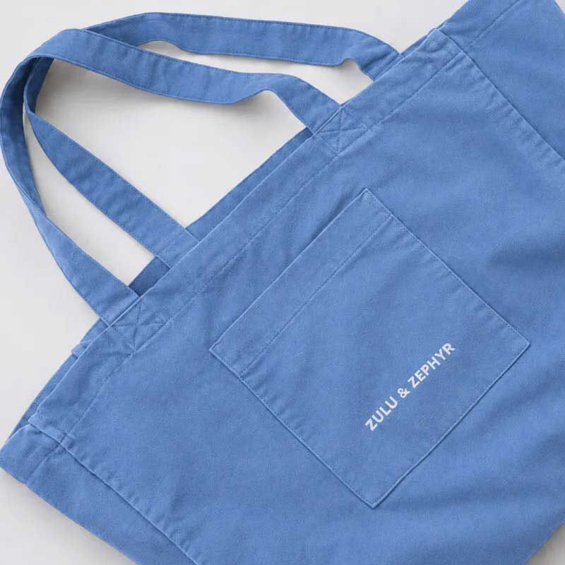 Zulu & Zephyr Denim Cotton Canvas Tote Bag image number 2