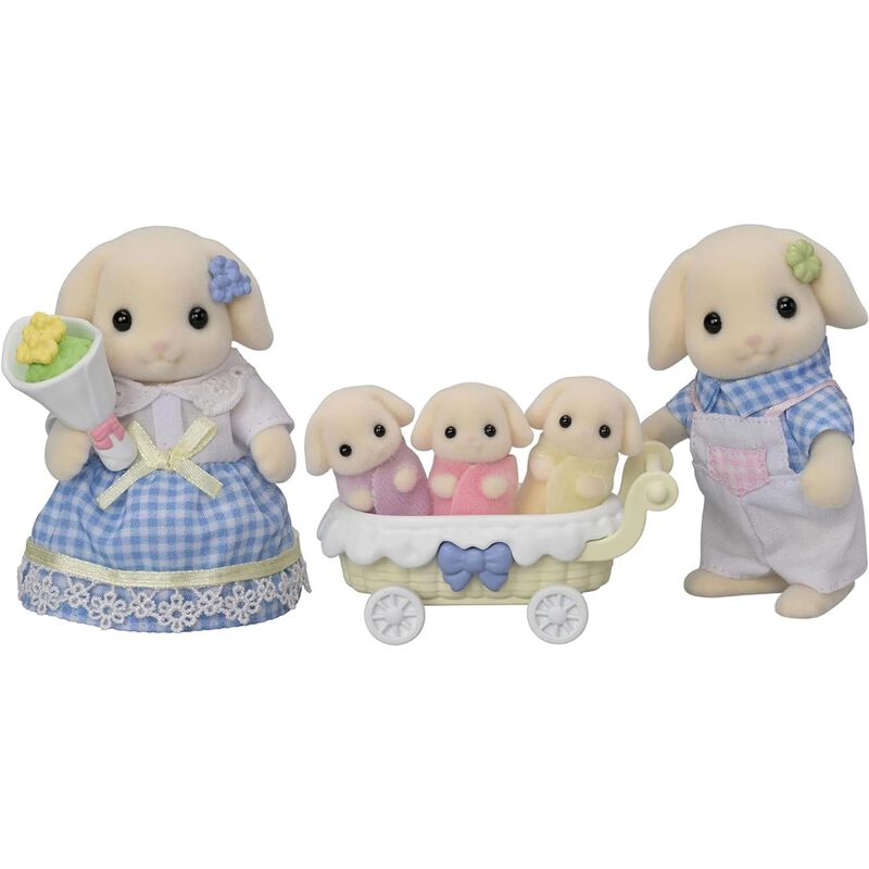 Sylvanian Families Flora Rabbit Family image number 1