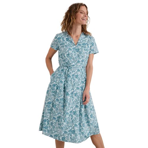 Seasalt Cornwall Top Terrace Dress Shells Eucalyptus