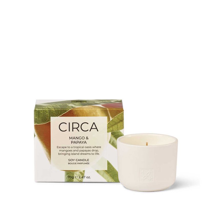 CIRCA Mango & Papaya Soy Candle 70g image number 0