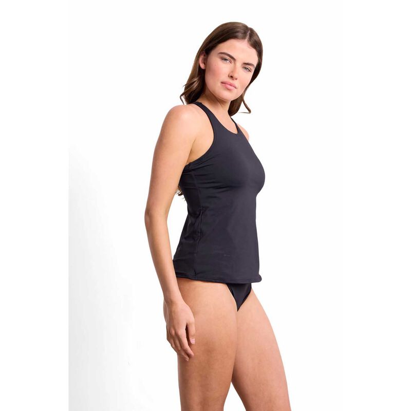 Sunseeker Basix High Neck Mast Singlet - Black image number 2