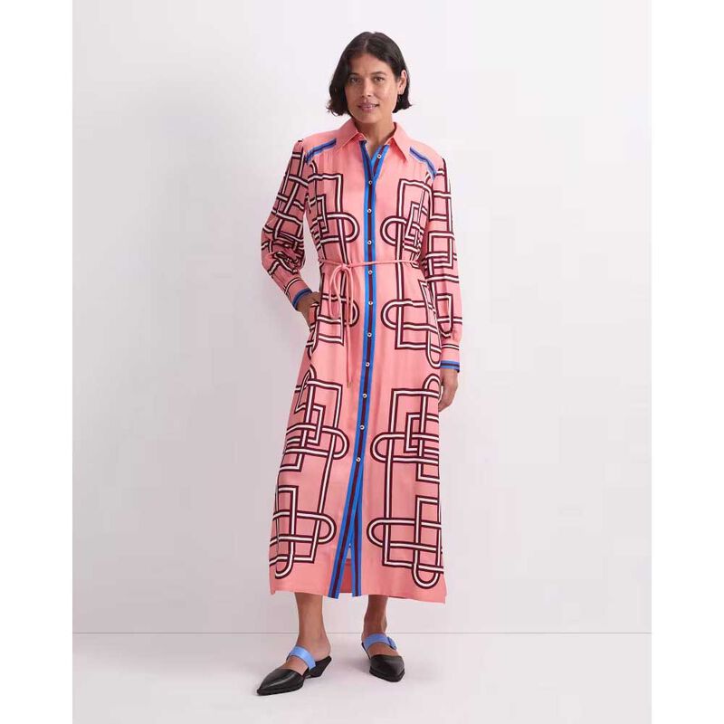 Sportscraft Rhodes Print LS Shirt Dress image number 3