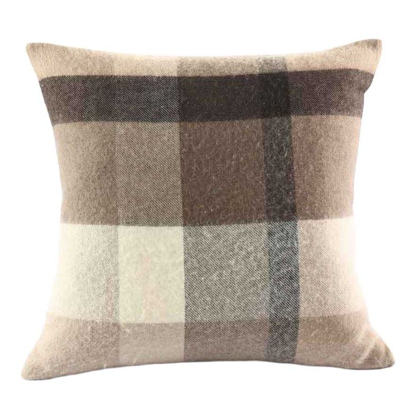 MM Linen Lodge Aus Lambswool Cushion 50x50 - Mocha image number 0