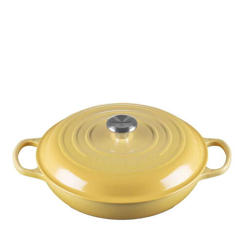 Le Creuset Signature Shallow Casserole 30cm - Camomille SS Knob
