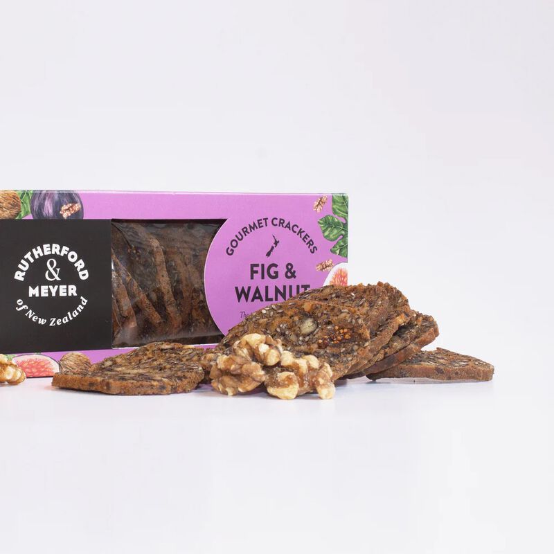 Rutherford & Meyer Fig & Walnut Gourmet Crackers 90g image number 1