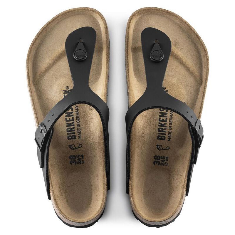 Birkenstock Gizeh Birko-Flor Black Narrow Width Sandal image number 1