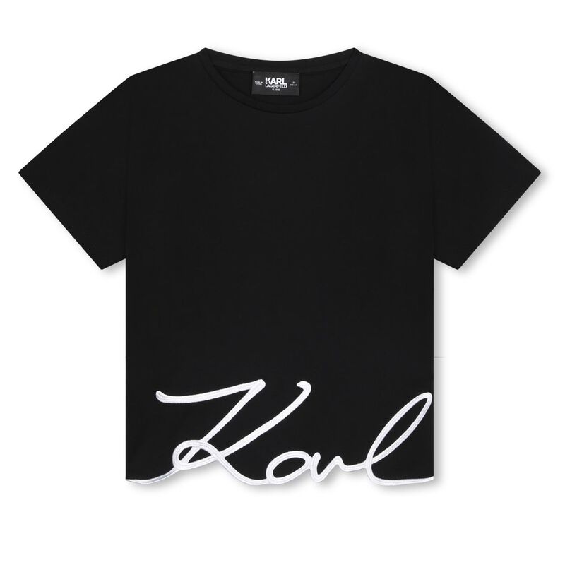 Karl Lagerfeld Signature Logo T-Shirt 10Y - 16Y image number 0