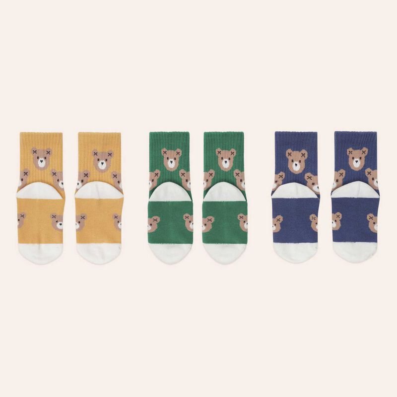Huxbaby 3Pk Huxbear Sport Sock 3-5Y image number 1