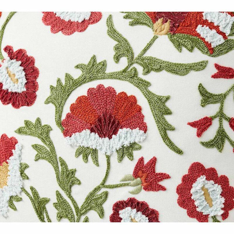 Pottery Barn Delilah Embroidered Cushion Cover 46cm Multi image number 1