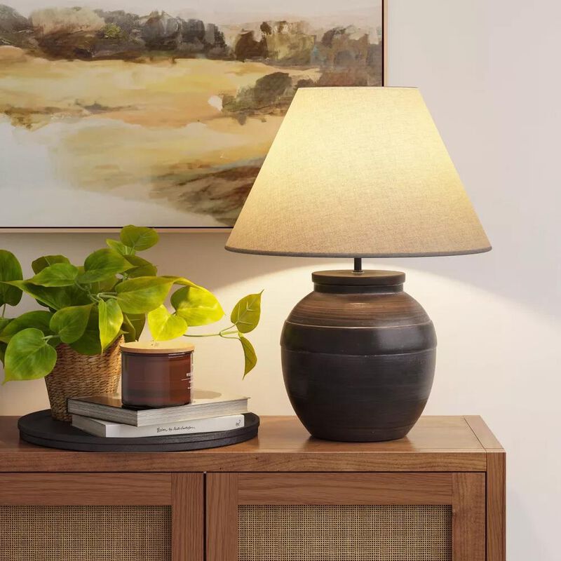 Capulet Potter Ceramic Table Lamp with Shade image number 2