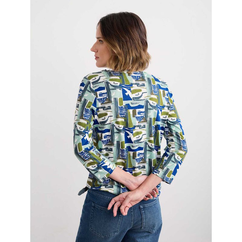 Seasalt Cornwall 3/4 Kellow Top Windowscape Sketch Chalk image number 1