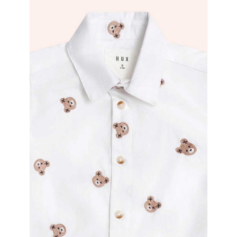 Huxbaby Shortsleeve Huxbear Button Up 6M-2Y image number 2