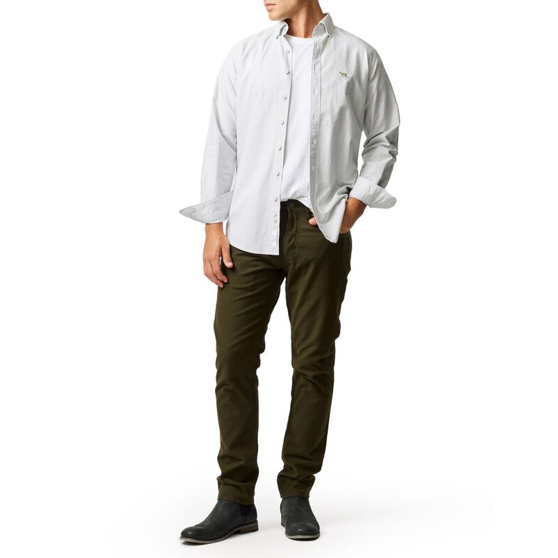 Rodd & Gunn Gunn Oxford Stripe Ls Sports Fit Shirt image number 7