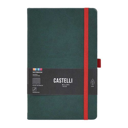 Castelli Kaleido Mid Ruled Pine Notebook