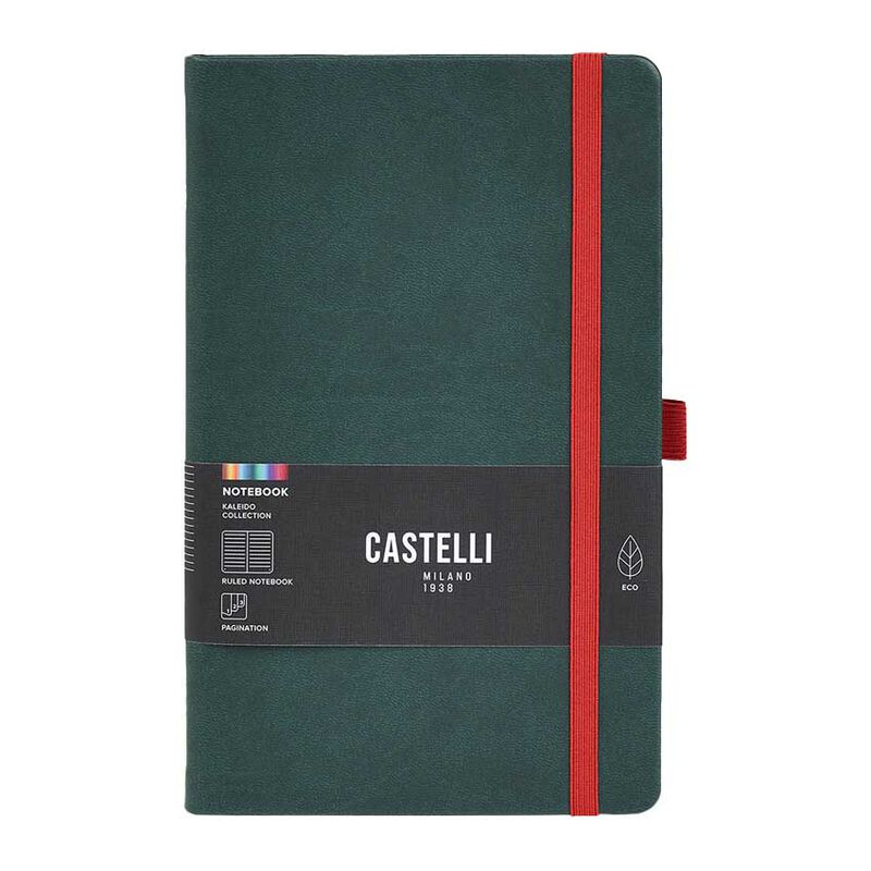 Castelli Kaleido Mid Ruled Pine Notebook image number 0