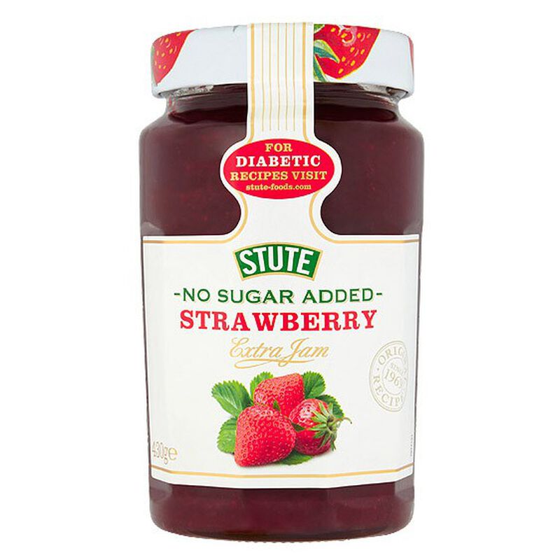 Stute No Sugar Added Strawberry Extra Jam 430g image number 0